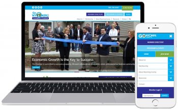 new responsive website for Wyoming County Chamber